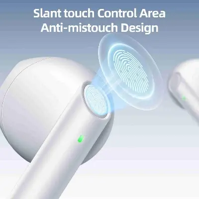 Picture of JOYROOM JR-PB2 Jpods Series TWS Half In-ear Bluetooth Wireless Earphone - White - White