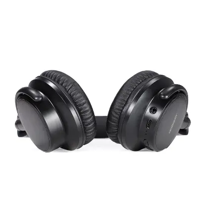 Picture of Joyroom JR-OH1 Long Battery Life Bluetooth Headset with Noise Cancelling Microphone - Black - Black