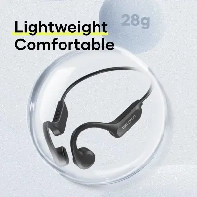 Picture of Wavefun Move Bluetooth Earphone Wireless Bone Conduction Headphones Earbuds - Black