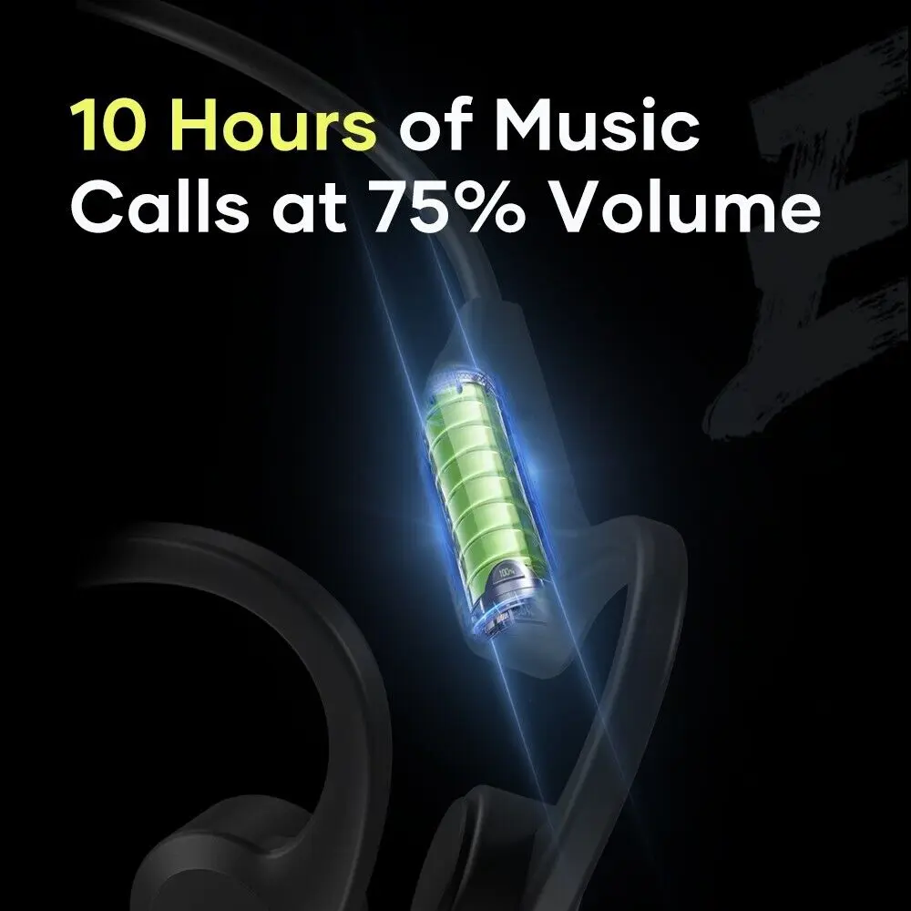 Picture of Wavefun Move Bluetooth Earphone Wireless Bone Conduction Headphones Earbuds - Black