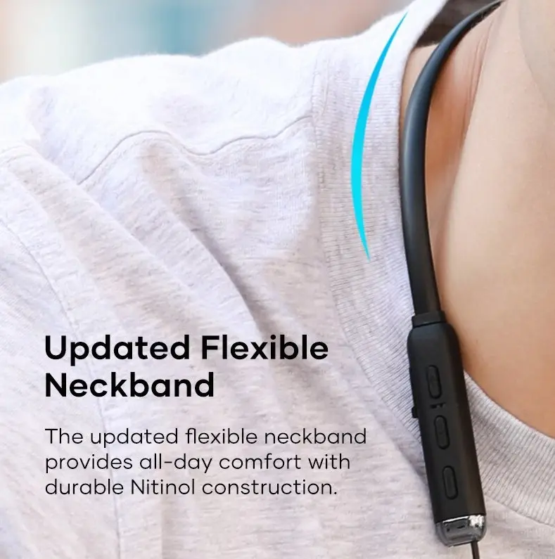 Picture of Wavefun Flex 3 Wireless Bluetooth Nackband Earphone - Black