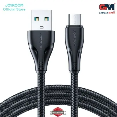Picture of Joyroom (S-UM018A11) USB cable - micro USB 2.4A Surpass Series for fast charging and data transfer - 1.2m - black - Black