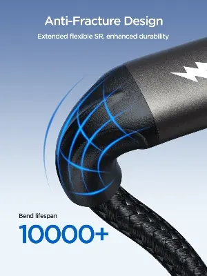 Picture of Joyroom (SA25-CL3) Light-Speed Series 30W Fast Charging Data Cable (Type-C to Lightning) 1.2m-Black - Black