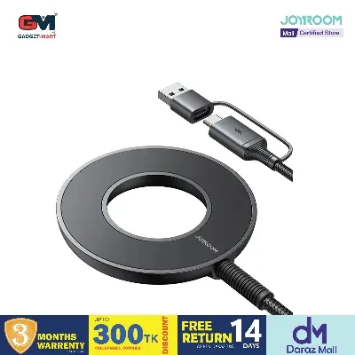 Picture of New Joyroom JR-WQM03 Magnetic Wireless Charger-Black - Black