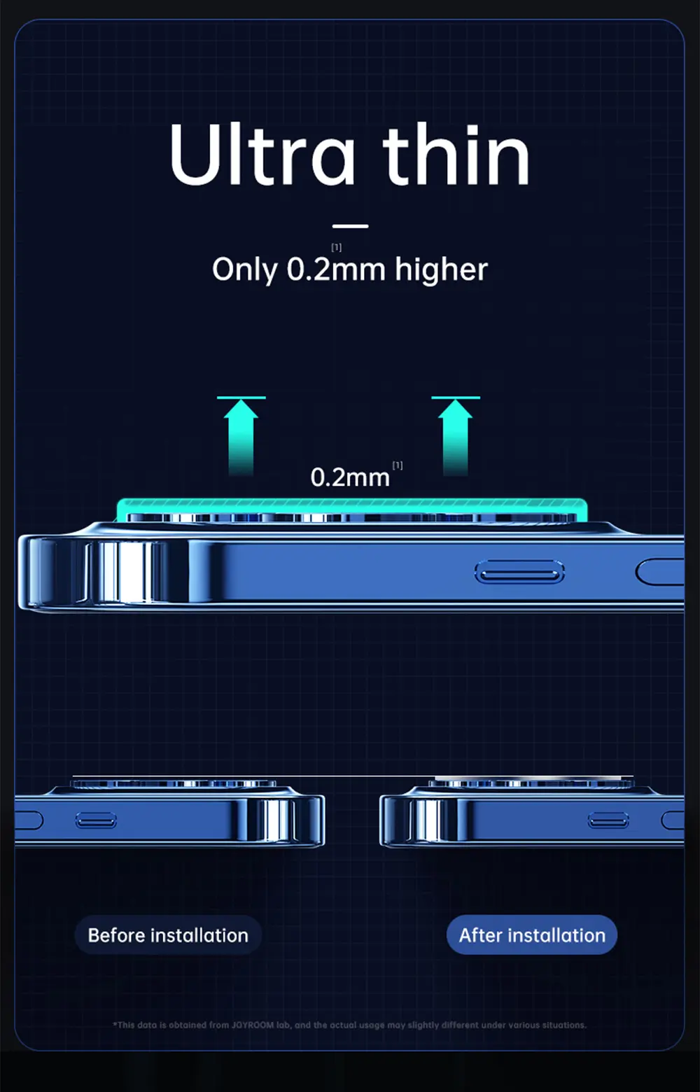 Picture of Joyroom JR-PF861 Mirror Series Lens Protector Gemstone version-iPhone 13 Pro and 13 Pro Max - Apple iPhone 13 Pro Max