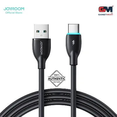 Picture of Joyroom S-A30 Star-Ring Series 3A Fast Charging Data Cable (USB-A to Type-C) 1m-Black - Black
