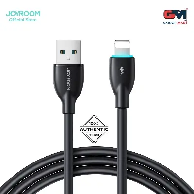 Picture of Joyroom S-A30 Star-Ring Series 3A Fast Charging Data Cable (USB-A to Lightning) For iPhone - 1m-Black - Black