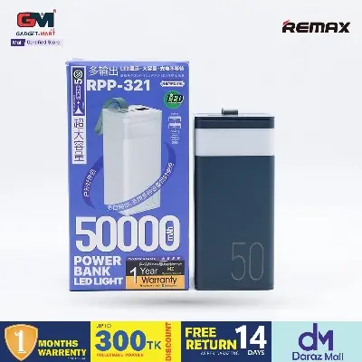 Picture of Remax RPP-321 50000mAh Chinen Series Fast Charging PowerBank - Black