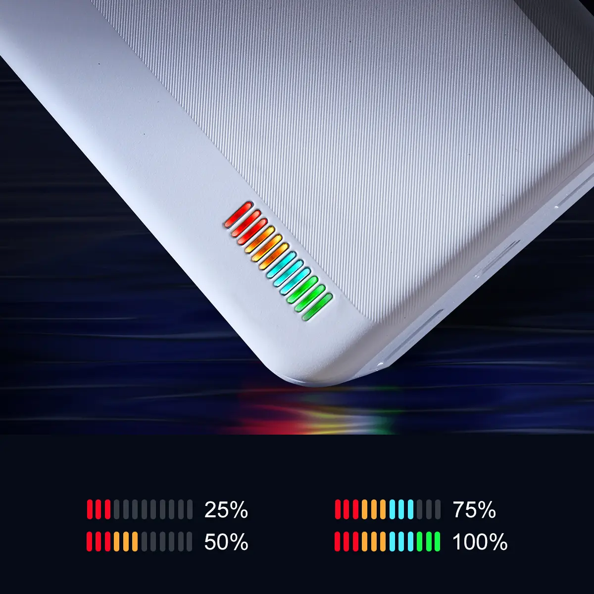 Picture of Joyroom JR-T018 12W 30000mAh Quick Charge Dazzling Series Power Bank - Black - Black