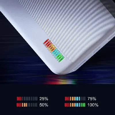 Picture of Joyroom JR-T018 12W 30000mAh Quick Charge Dazzling Series Power Bank - Black - Black