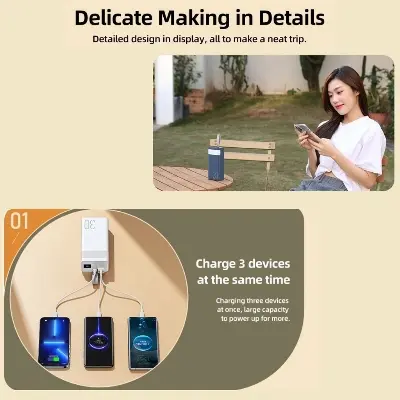 Picture of Remax RPP- 320 30000 mAh 20W+22.5W Super Fast Charging Powerbank  With Camping LED Light - Black