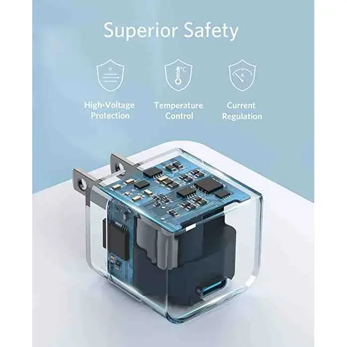 Picture of Anker Powerport III 20W Cube USB-C Charger PD Adapter - White