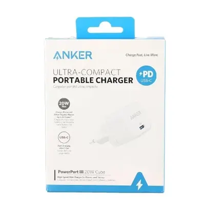 Picture of Anker Powerport III 20W Cube USB-C Charger PD Adapter - White