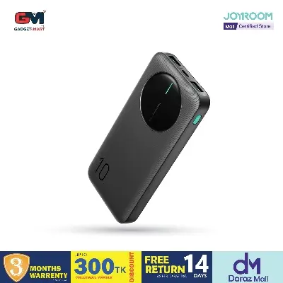 Picture of JOYROOM JR-PBF12 LED Monitor 2.4A 10000mAh Power Bank - Black - Black