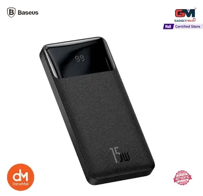 Picture of BASEUS BIPOW 10000mAh 15W Digital Display Fast Charging Power Bank - Black - Black