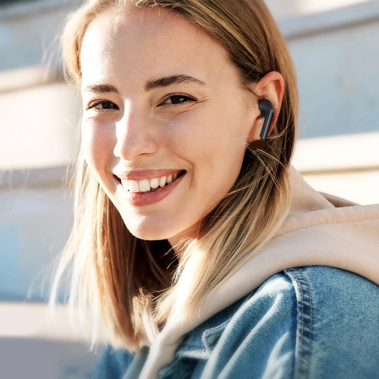 Picture of Joyroom (JR-FB2) Funpods Wireless In-Ear Headphones - Black - Black