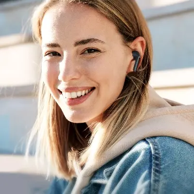 Picture of Joyroom (JR-FB2) Funpods Wireless In-Ear Headphones - Black - Black