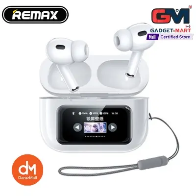 Picture of REMAX Cozypods W30N Noise-Cancelling True Wireless Earbuds with Touch Screen - White - White