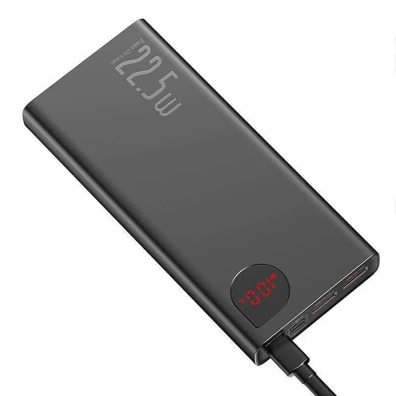 Picture of Baseus 22.5W Adaman 20000mAh Power Bank Quick Charge 4.0 + Supercharge – Black - Black