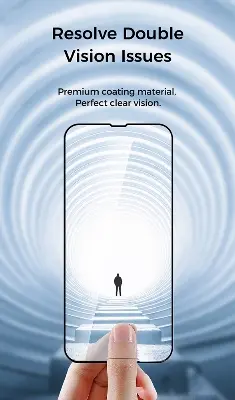 Picture of Joyroom JR-MLG0280 2.5D Full Screen Privacy+Dustproof with Black Edge Tempered Glass Screen Protector for iPhone 15 & iPhone 16