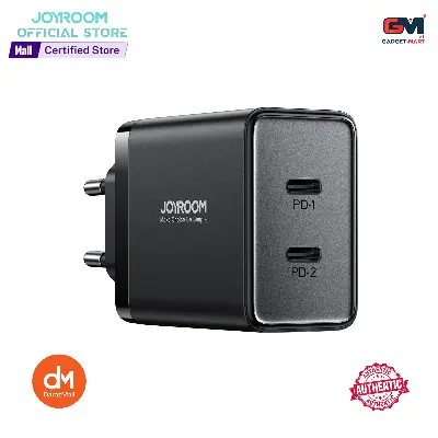 Picture of Joyroom JR-TCF09 40W 2C Fast Charger EU Plug-Black - Black