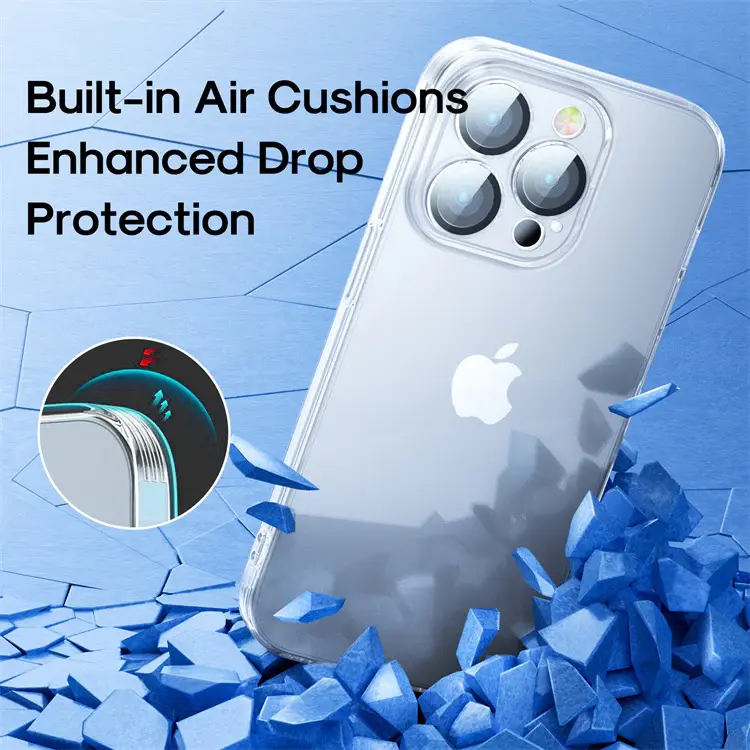 Picture of Joyroom JR-16FG5 Magnetic Protective Phone Case for Apple iPhone 16 - Matte Transparent - For iPhone 16