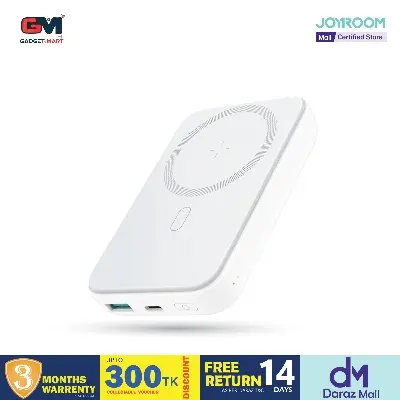 Picture of Joyroom JR-W020 20W Small & Mini 10000mAh PD Magnetic Wireless Power bank - White - White