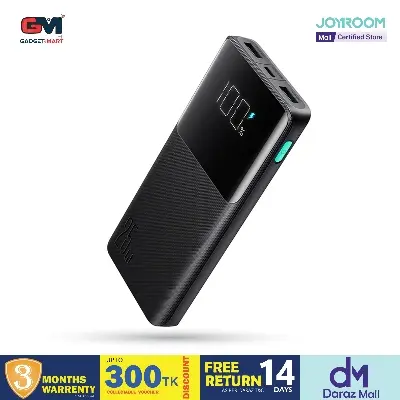 Picture of Joyroom JR-PBF20 Digital Display 25W Fast Charge Mobile Powerbank 10000mAh - Black - Black