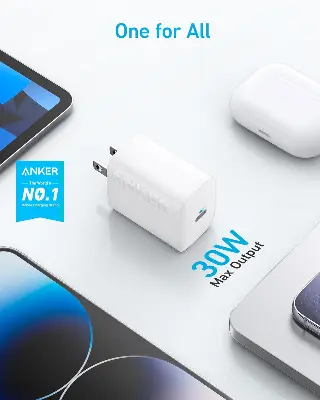 Picture of Anker 312 30W Super Fast Charging Safe Charger – B2640 - White