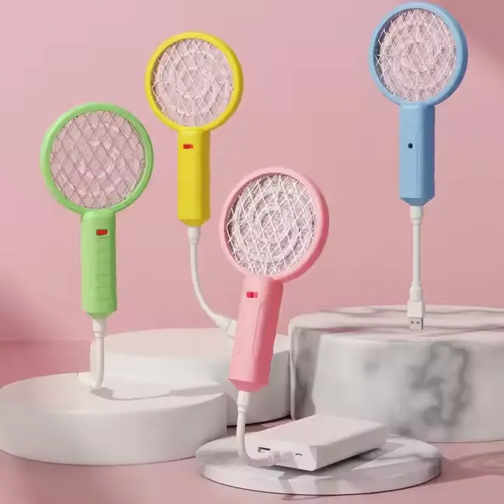 Picture of Lollipop Design Mini Mosquito Killer Lamp Portable Bug Zapper USB Mosquito Swatter - Random Color