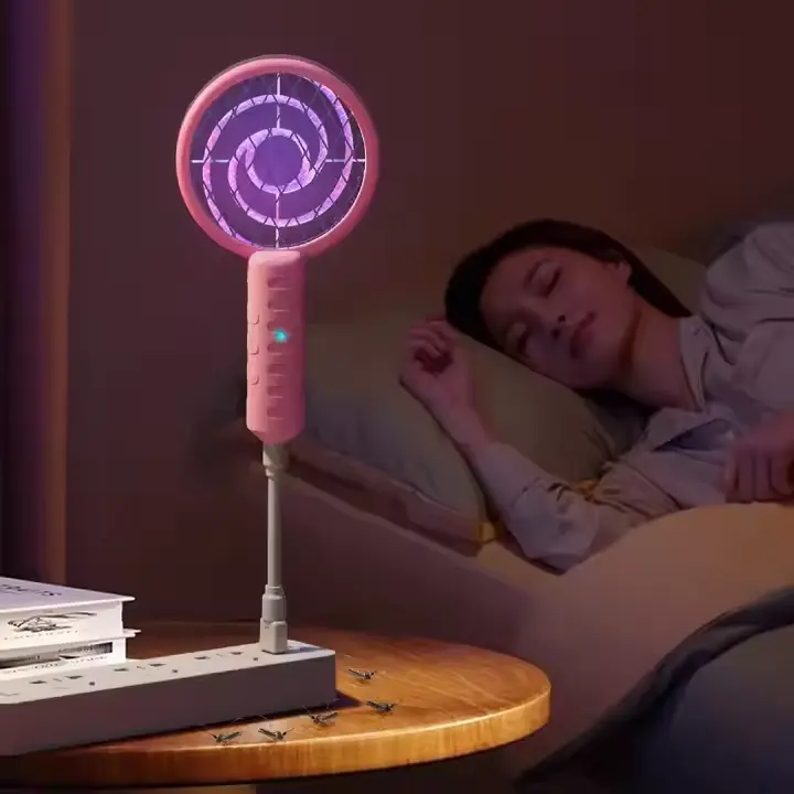 Picture of Lollipop Design Mini Mosquito Killer Lamp Portable Bug Zapper USB Mosquito Swatter - Random Color