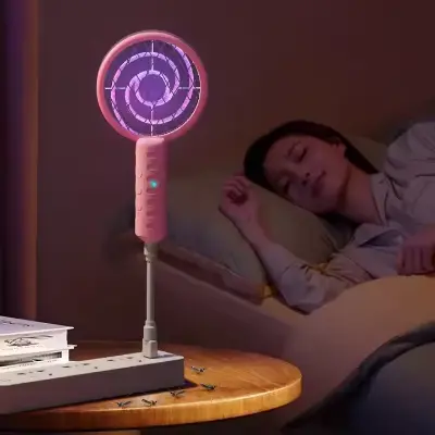 Picture of Lollipop Design Mini Mosquito Killer Lamp Portable Bug Zapper USB Mosquito Swatter - Random Color