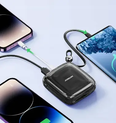 Picture of Joyroom JR-L002 22.5W 10000mah Jelly Series Power Bank With Type-C Cable - Black