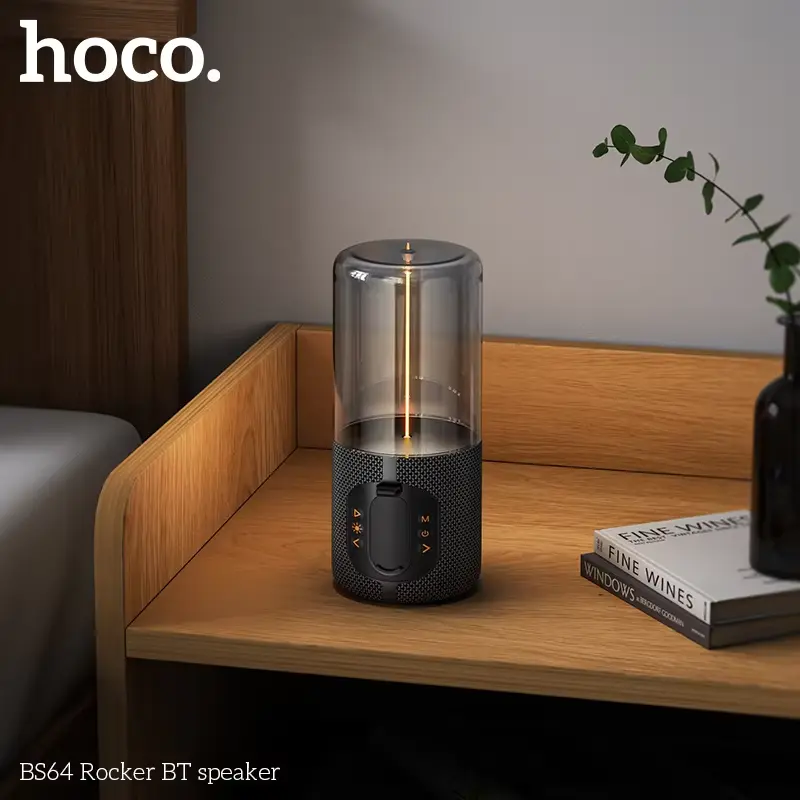 Picture of HOCO BS64 Portable Wireless Bluetooth  Stereo Surround Metallic Outdoor Speaker