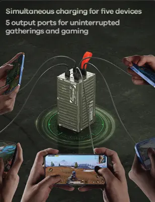 Picture of REMAX - RPP-609 PRO Container Series PD+QC Fast Charging 60000mAh Power Bank ( 20W+22.5W ) With Troch Light - Grey - Grey