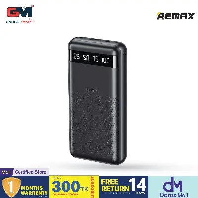 Picture of REMAX RPP-11 Hintom Series 20000mAh Fast Charging Power Bank (2.4A) -Black - White