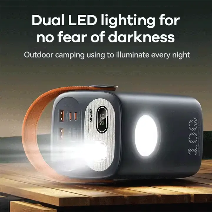 Picture of REMAX RPP-100 Gutitan Series 60000mAh PD+QC Fast Charging Power Bank (PD 100W+QC 22.5W) - Gray - Grey