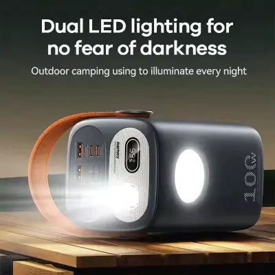 Picture of REMAX RPP-100 Gutitan Series 60000mAh PD+QC Fast Charging Power Bank (PD 100W+QC 22.5W) - Gray - Grey