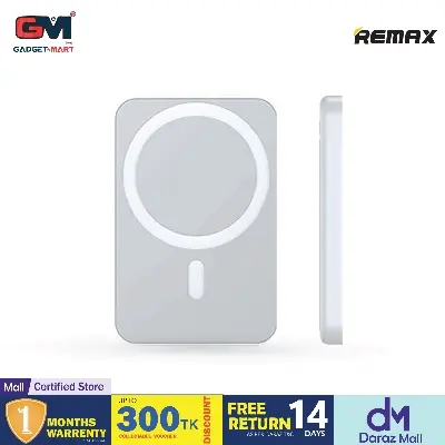 Picture of Remax Rpp-65 Magnetic Wireless Power Bank 10000Mah Magnet Wireless Charger Powerbank - White