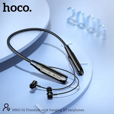 Picture of Hoco MMJ-01 Wireless Bluetooth Neckband Headphone - Black - Black