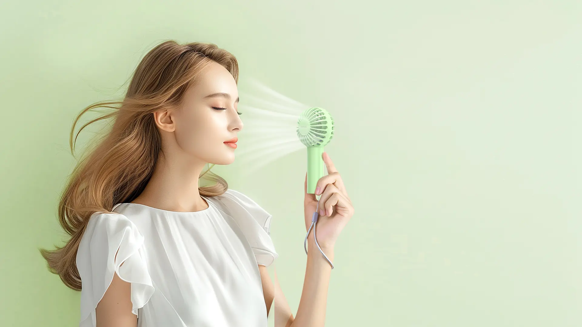 Picture of Remax F33 Mini Pro 1200mAh Rechargable Bobbol Handheld Fan