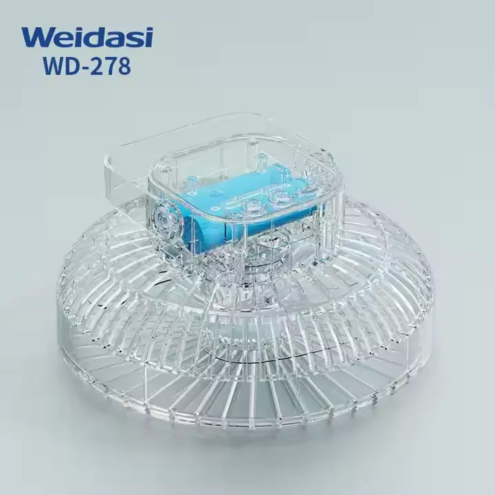 Picture of Weidasi WD-278 Portable 3 Speed Table Fan Powerful Air Cooler Stand Ceiling Camping Fan Desktop Fan - Grey