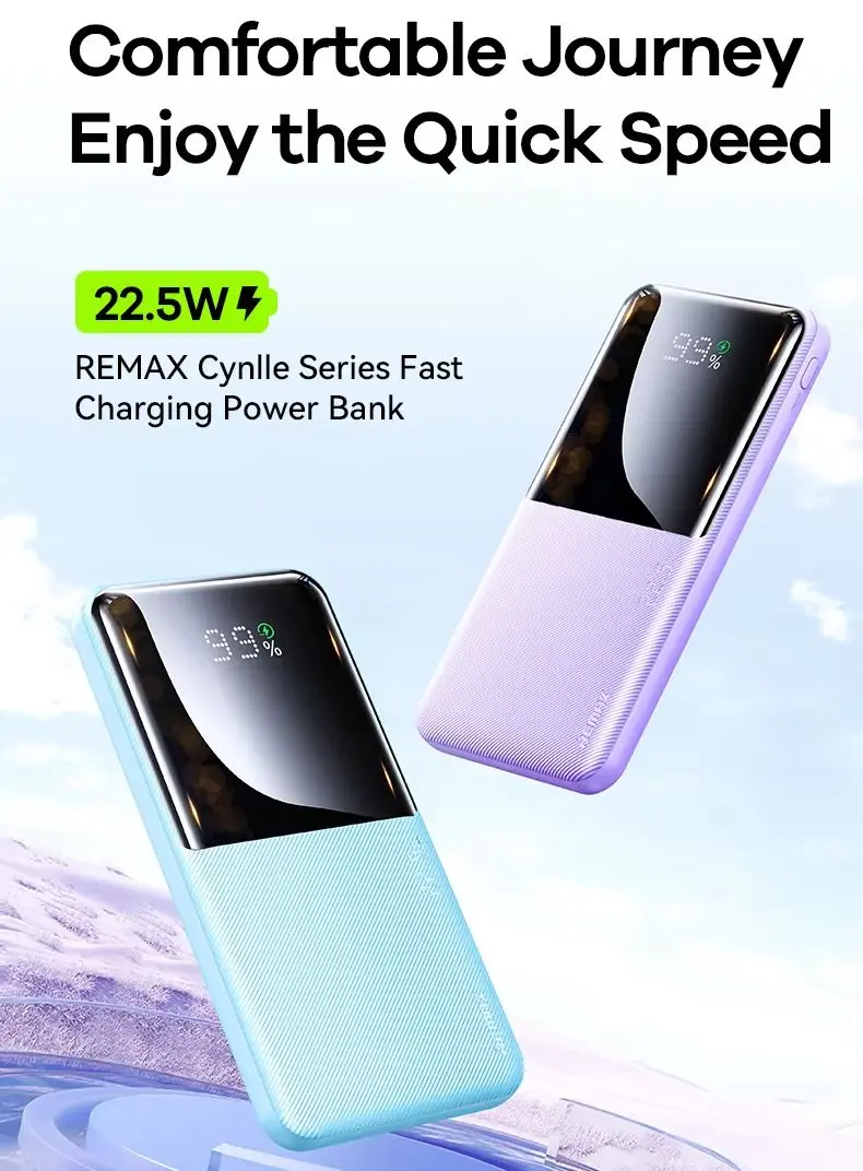 Picture of Remax RPP-622  LED Digital Display Portable PD20W Fast Charging 10000mAh Mobile Charging Power Bank - Black