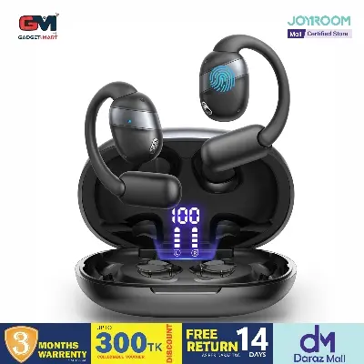 Picture of JOYROOM JR-OE4 Open-Ear True Wireless Headphones-Black - Black