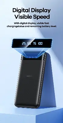 Picture of REMAX RPP-10 Hintom Series 2.4A Fast Charging 10000mAh Power Bank -Black - Black