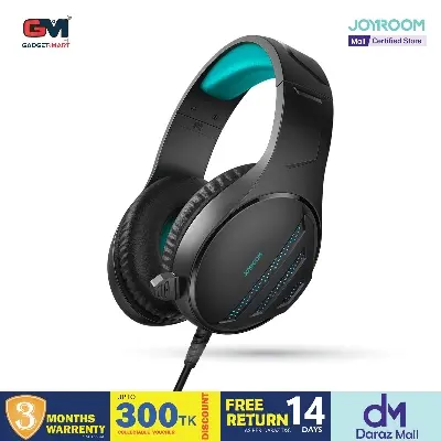 Picture of JOYROOM JR-HG2 Gaming Headset-Black - Black