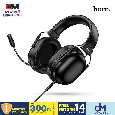 Picture of Hoco W113 Dynamic Gaming Headphones | 7.1 Surround Sound | 50mm Drivers | USB Connection - Black