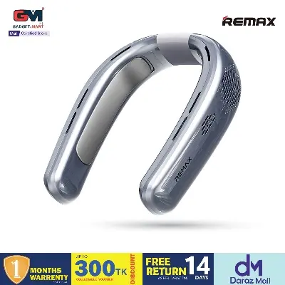 Picture of Remax RS-GF02 Semiconductor Neck Wrap Around Recharging Cooling Fan with 3 Month Warranty - Icelandic Blue