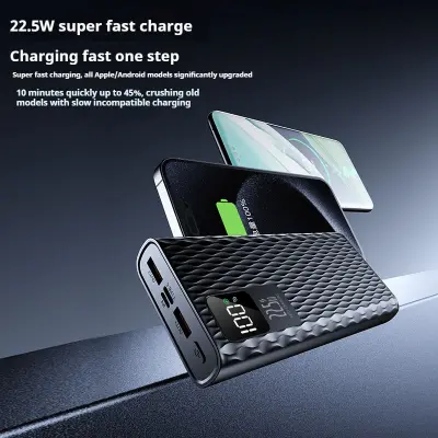 Picture of Upmax PD20W & QC22.5W Quick Charge USB-C 20000mAh Mobile Phone Charger Powerbank - Black