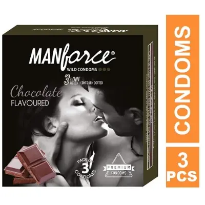 Picture of Manforce Chocolate Flavour Condom 1 Packet